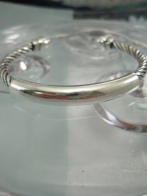 ArmbandBangleSilverSwirlSS