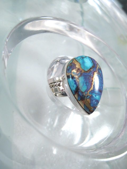 RingTurkosKopparDroppe1