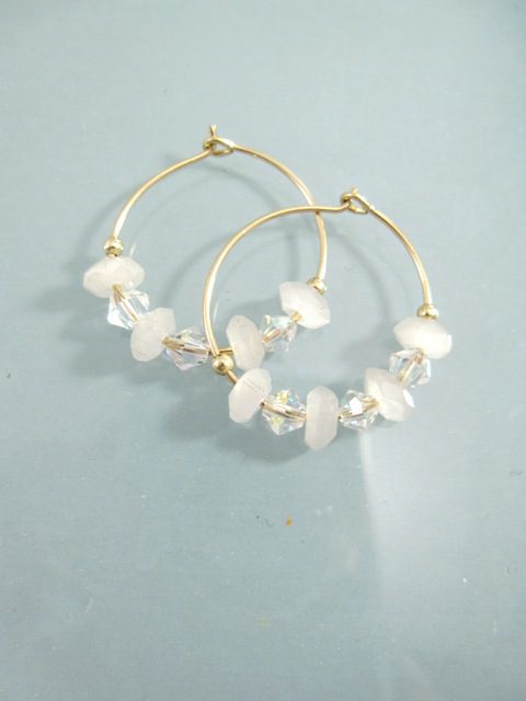 OrhangenCreolerGFRosenkvartsSwar