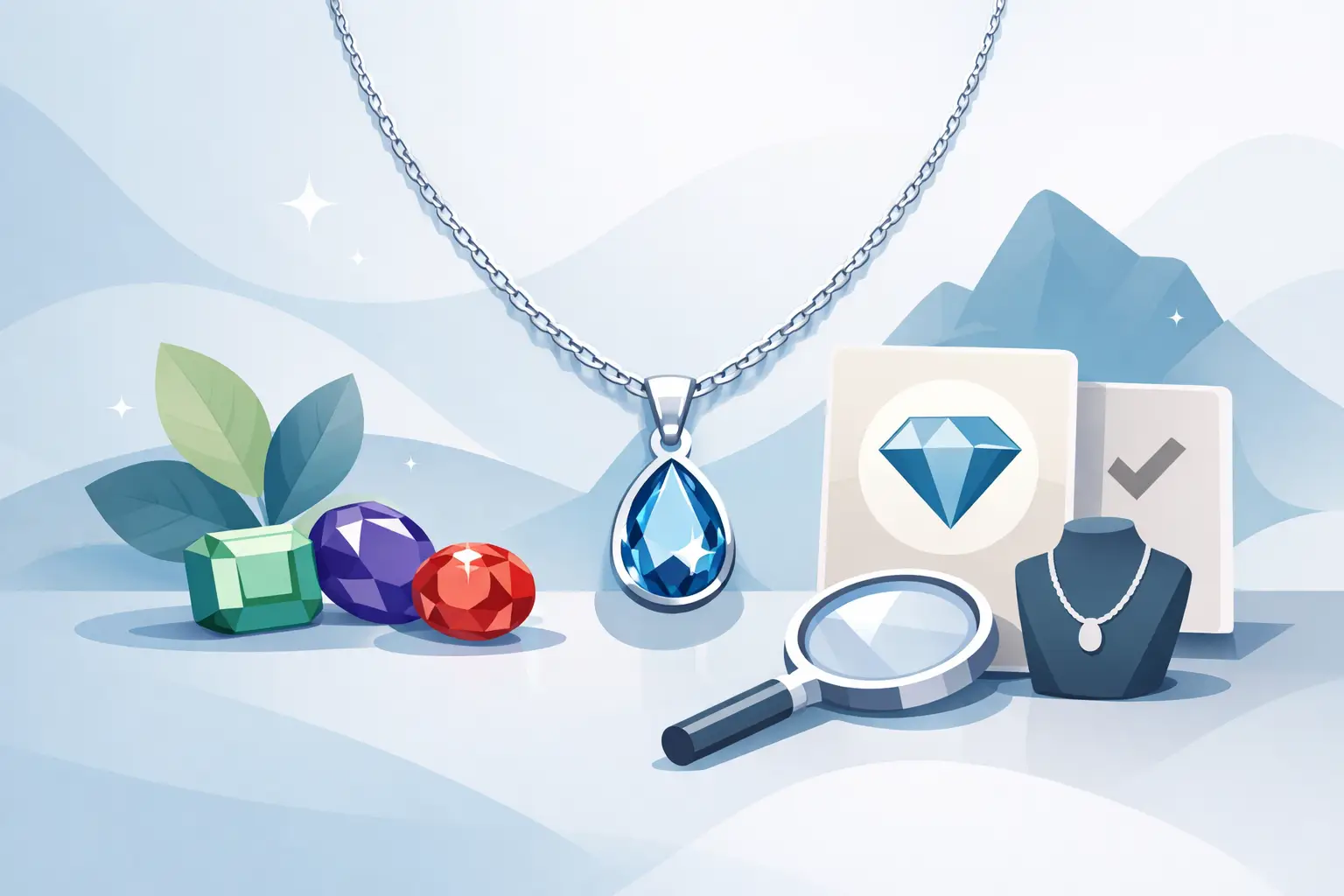 Silverhalsband med ädelsten - så väljer du rätt