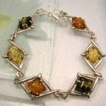 Baltiskt Bärnsten armband - Kant/Multifärg