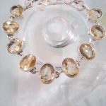 Citrin armband - Fasett/Ovaler