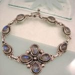 Månsten armband - Cab/Droppe/Blomma