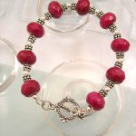 Rubin kvarts armband - Fasett