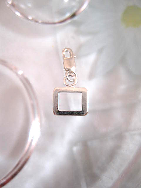 Berlock med karbinlås - Bokstav O/siffra