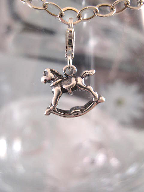 Berlock med karbinlås - Djur/Gunghäst/3D