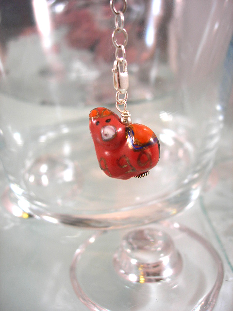 Berlock med karbinlås - Porslinsdjur/Hästens år