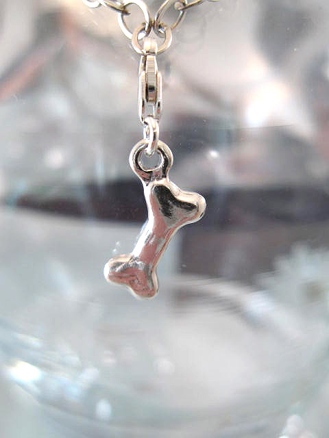 Berlock med karbinlås - Djur/Hundben/3D