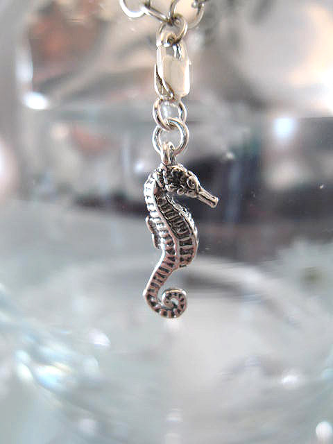 Berlock med karbinlås - Djur/Sjöhäst/3D