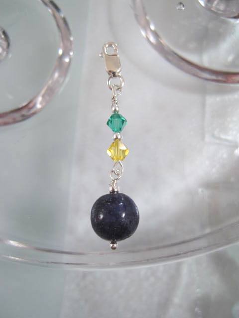 Berlock med karbinlås - Flagga Brasilien