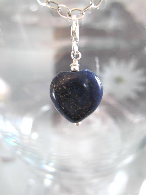 Berlock med karbinlås - Hjärta/Månad September