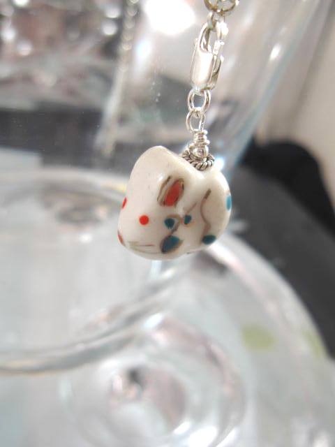 Berlock med karbinlås - Porslinsdjur/Kaninens år