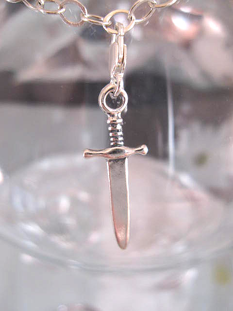 Berlock med karbinlås - Dolk/Kniv/Svärd/3D