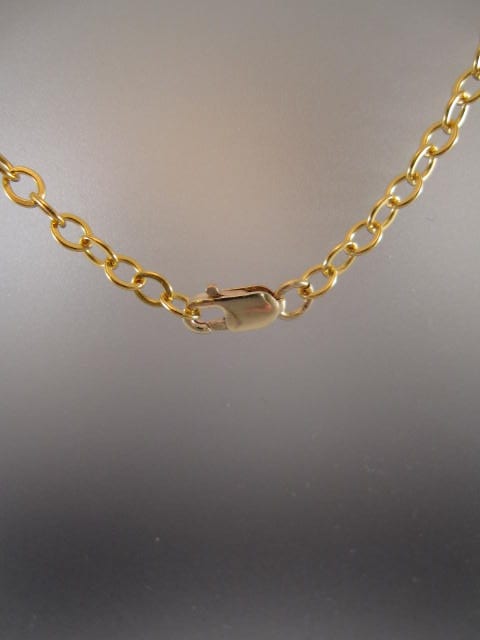 Guldkedja 3,2 mm - 42 cm Berlockhalsband/14K GF