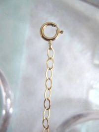 Guldkedja 2,2 mm förlängningskedja med springlås - 6 cm/14K GF