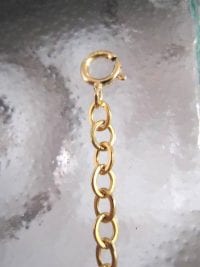 Guldkedja 3,2 mm förlängningskedja med springlås - 5 cm/14K GF