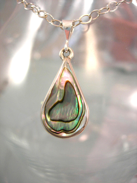 Abalone, Paua snäcka hängsmycke - Droppe