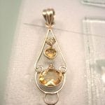 Citrin hänge - Fasett/Chandelier 1