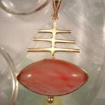 Bonus erbjudande 1000 - Körsbärskvarts hänge - Cab/Oval