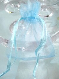 Presentpåse Organza - Blå/Ljusblå