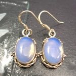 Opalit örhängen - Cab/Oval 1