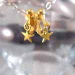 Clips örhängen med Guldstjärnor - Stjärna/Guldpläterade