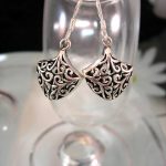 Silverörhängen - Filigran/Kant