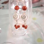 Guldsten o Shivasnäcka örhängen - Oval/Klase/Studs