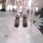 Hematit örhängen - Pärlor/Ranka/Unisex