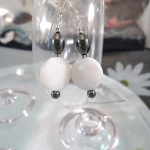 Hematit o Pärlemor örhängen - Coin