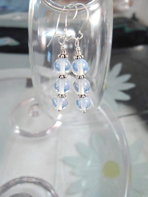 Opalit örhängen - Pärlor