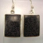 Guldsten örhängen - Blå/Cab/Kant