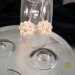 Sötvattenspärlor örhängen - Bollar/Vit