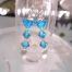 Swarovskikristall o Glas örhängen - Blå/Ranka