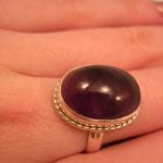 Ametist ring - Cab/Oval