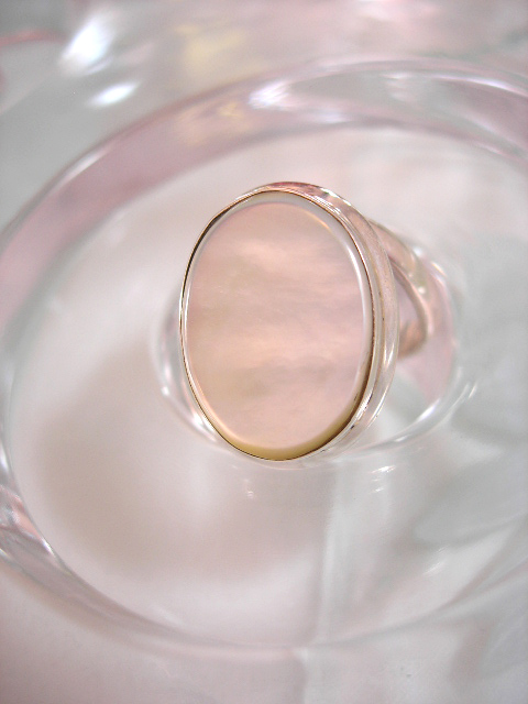 Blisterpärla ring - Oval