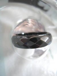 Hematit ring - Fasett/Unisex