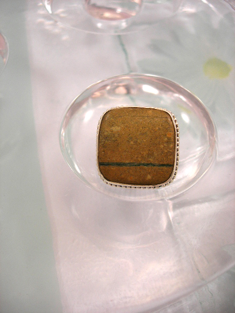Jaspis ring - Unisex/Cab/Kant 4