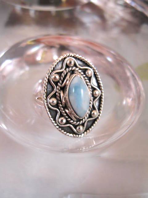 Larimar ring - Cab/Dekor