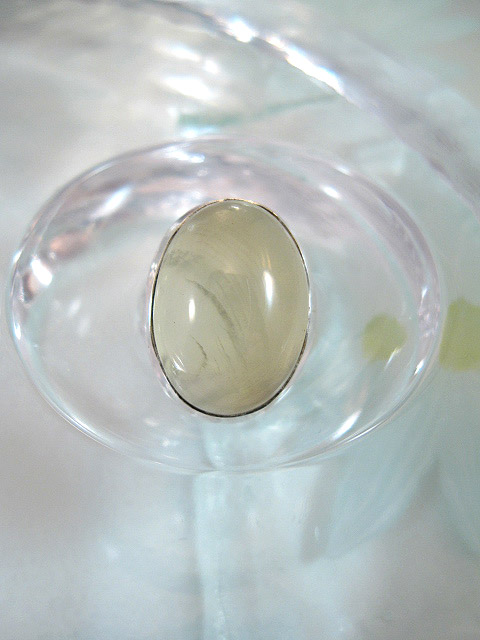 Mossprenit ring - Cab/Oval