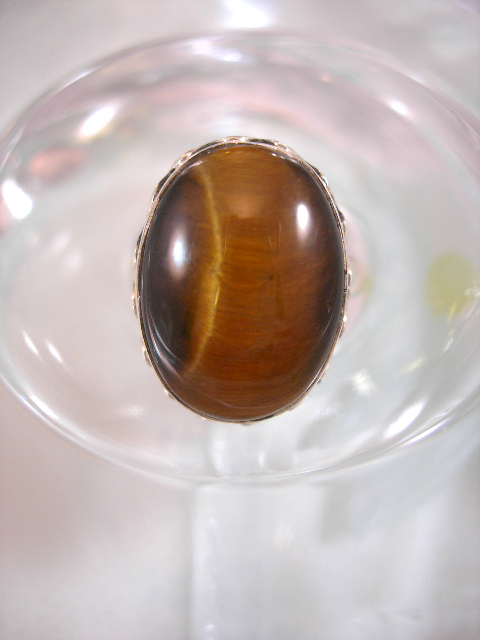 Tigeröga ring - Cab/Oval 3