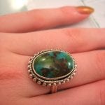 Turkoser ring - Cab/Oval