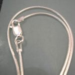 Silverkedja 1,3 mm - Orm, 46 cm lång