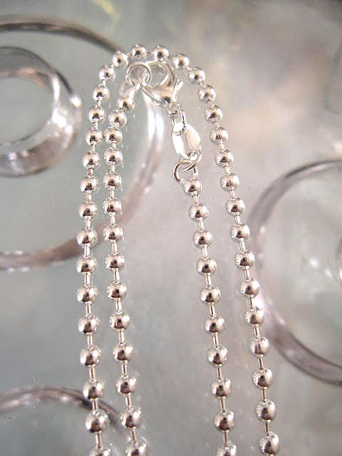 Halsband Silverkedja 2,5 mm - Ärt, 46 cm lång